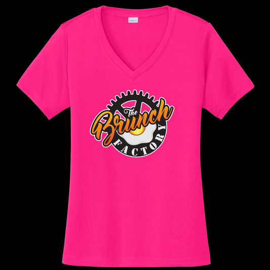 The Brunch Factory Ladies Performance V-neck