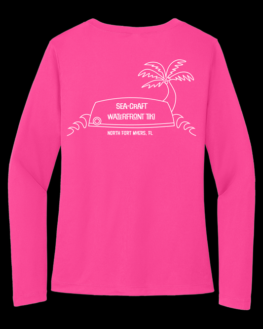 Sea-Craft Ladies Long Sleeve Posicharge V-Neck Tee
