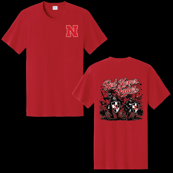 NFMHS RED NEVER FADES TEE