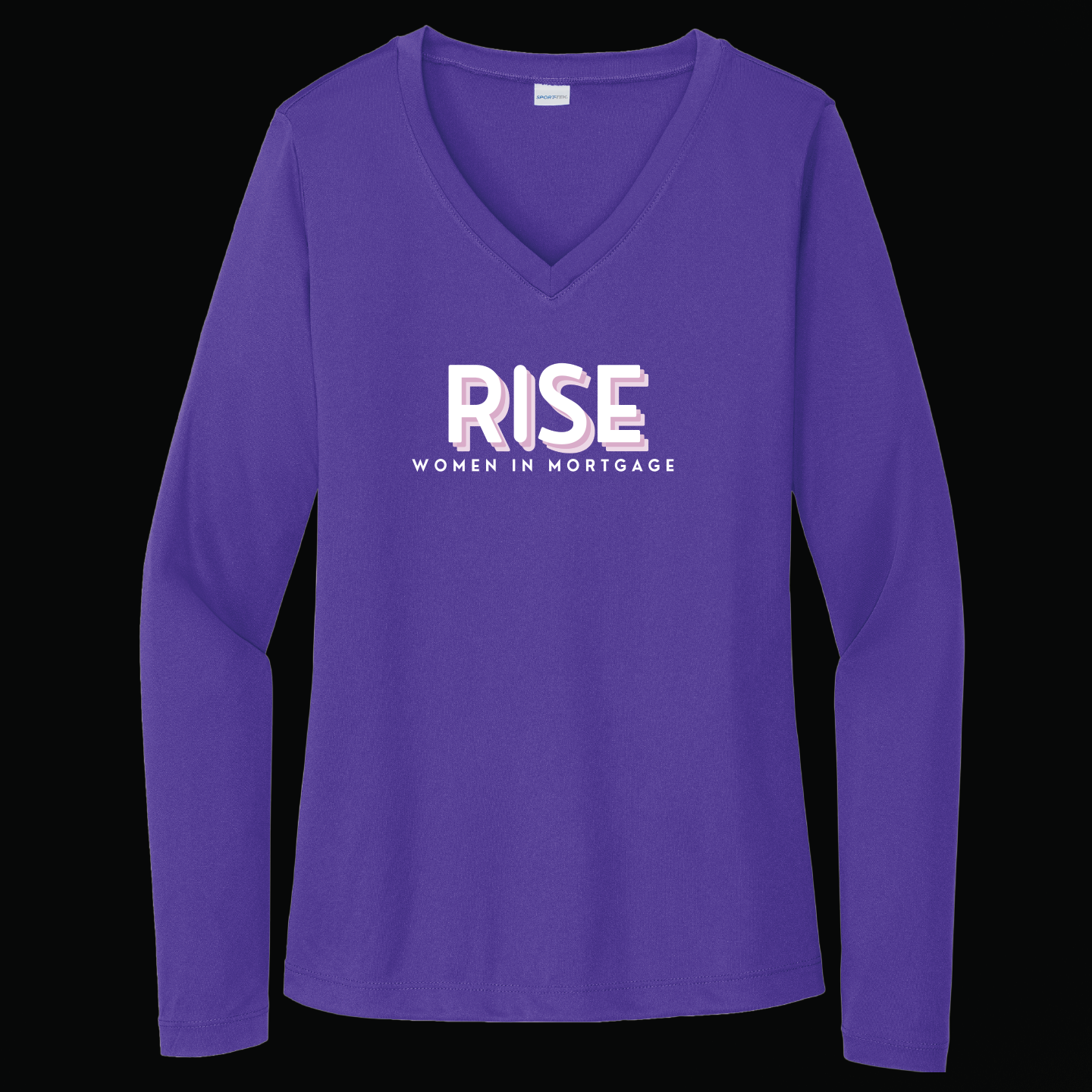 RISE - Long Sleeve Performance V- Neck Tee