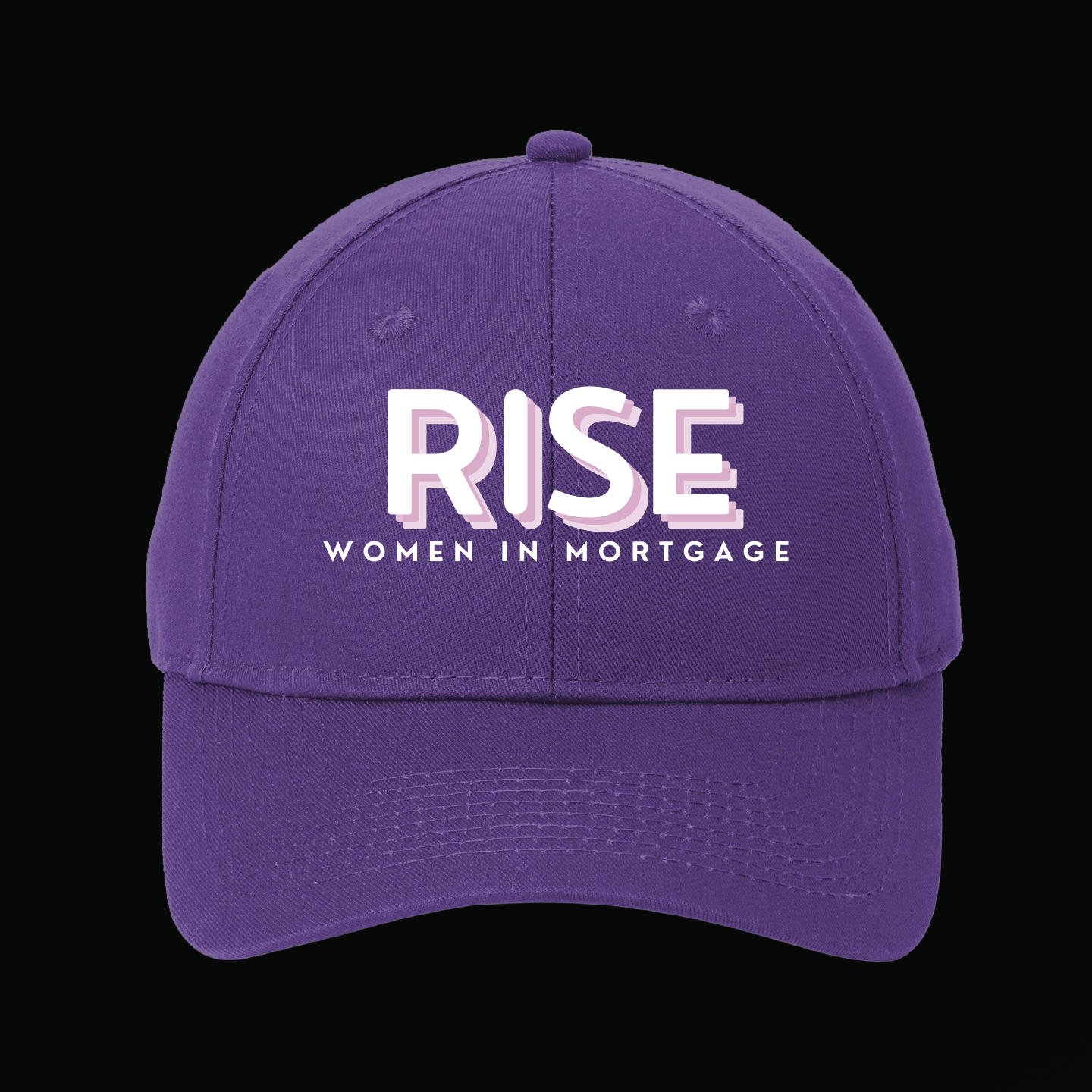 RISE - Embroidered Six-Panel Twill Cap