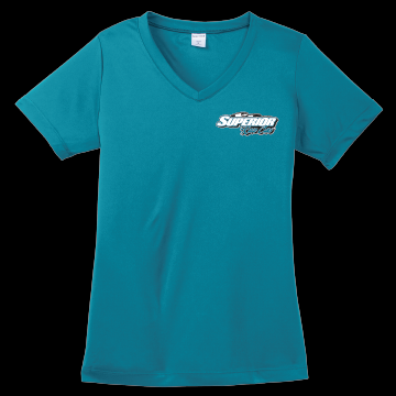 Superior Race Cars Ladies PosiCharge Competitor V-Neck Tee