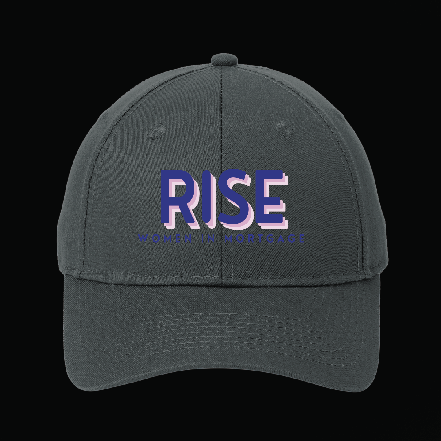 RISE - Embroidered Six-Panel Twill Cap