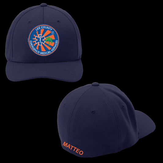 Lee County EMS Hat Sport-Tek® Flexfit® Cool & Dry Poly Block Mesh Cap