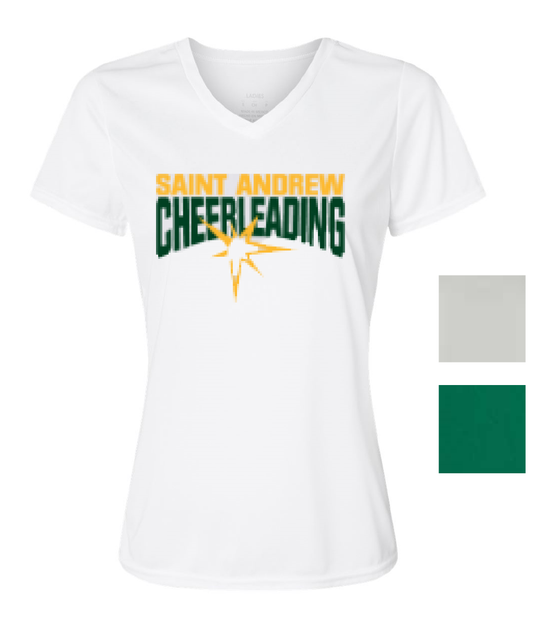 St. Andrew Cheer Adult Women's Drivers-Fit V-Neck Shirt