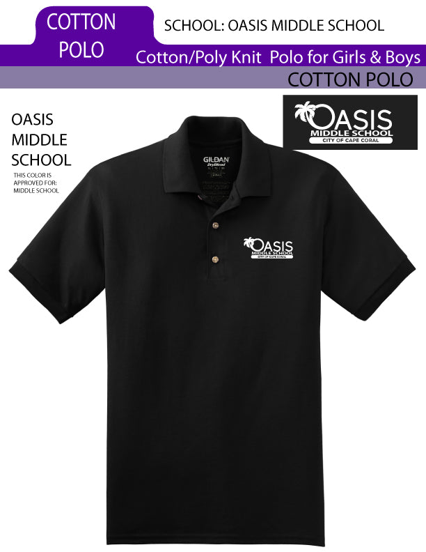 Oasis Middle School - Cotton Polo