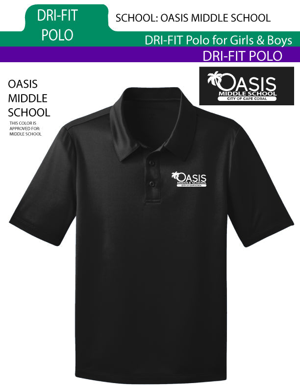 Oasis Middle School - Dri-fit Polo