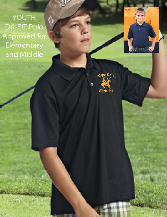 Cape Christian YOUTH Dri-Fit Embroidered Polo