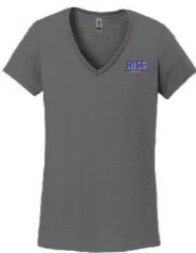 RISE - V-Neck with left chest logo