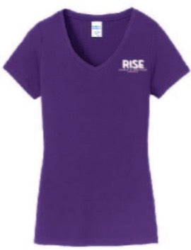 RISE - V-Neck with left chest logo